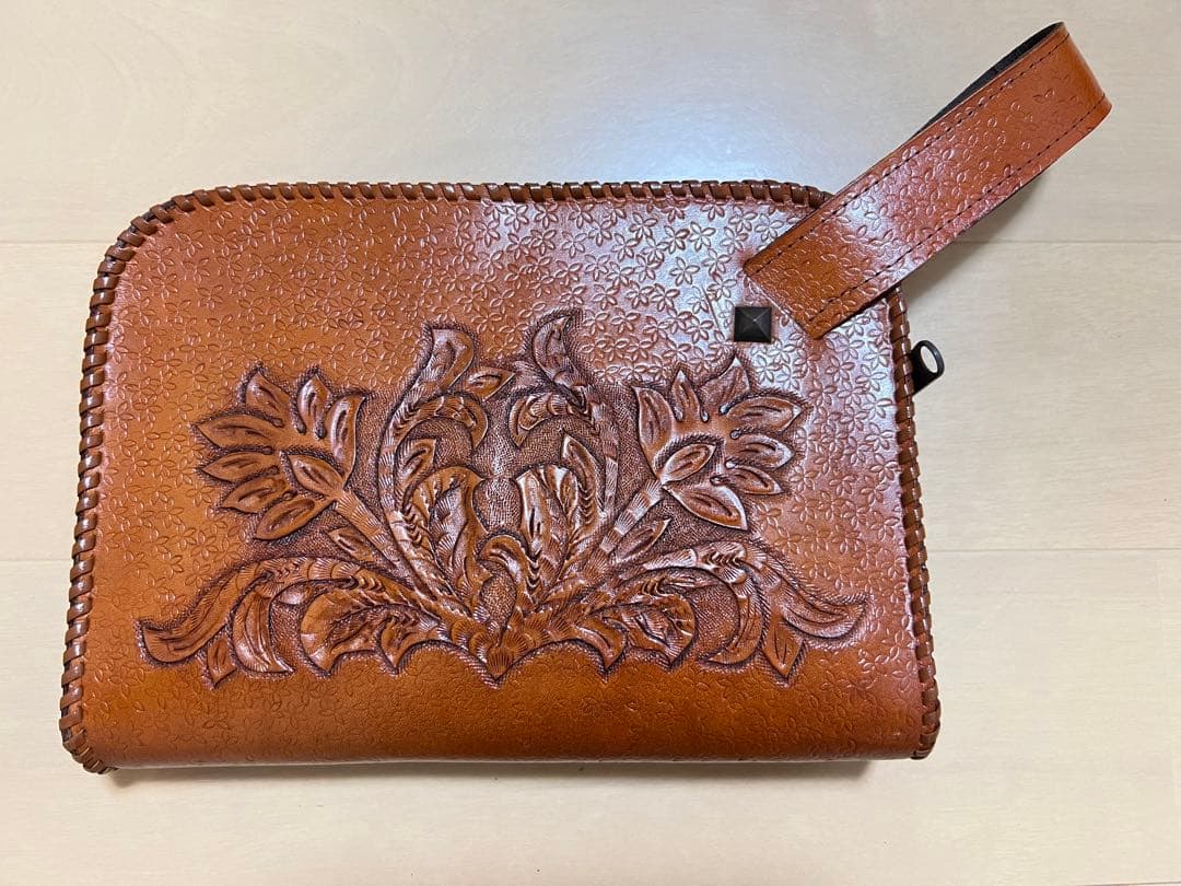 ハンドメイド 本革 鞄 ハンドバッグ バックインバック クラッチバッグ