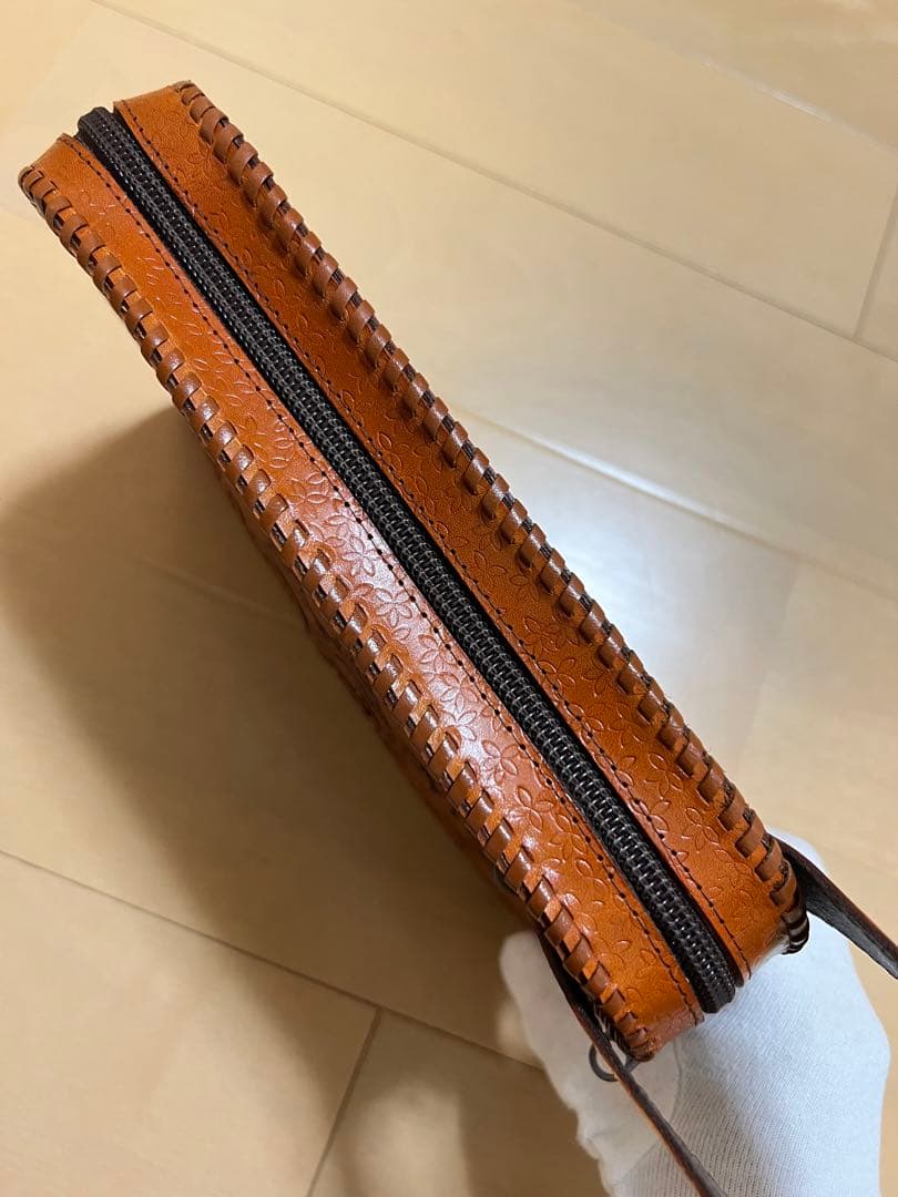 ハンドメイド 本革 鞄 ハンドバッグ バックインバック クラッチバッグ