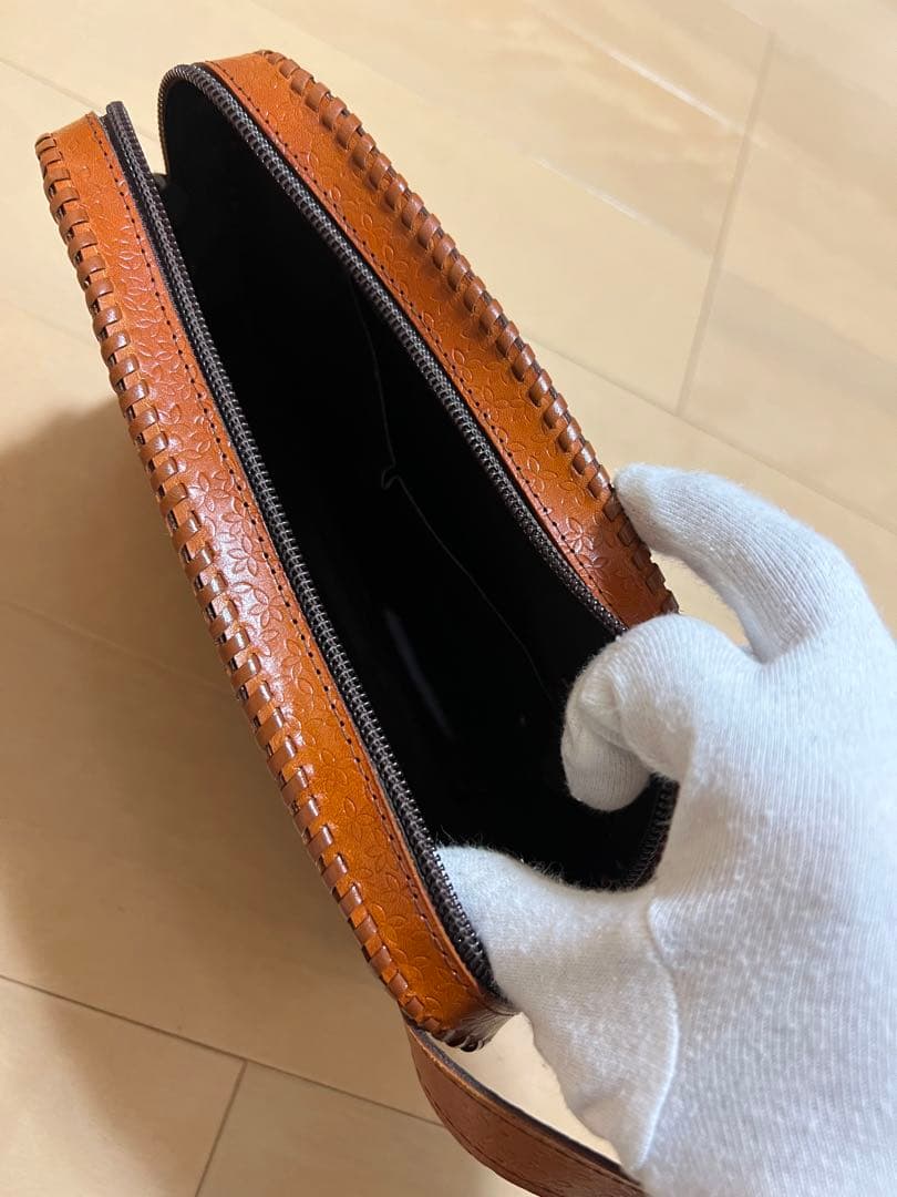 ハンドメイド 本革 鞄 ハンドバッグ バックインバック クラッチバッグ