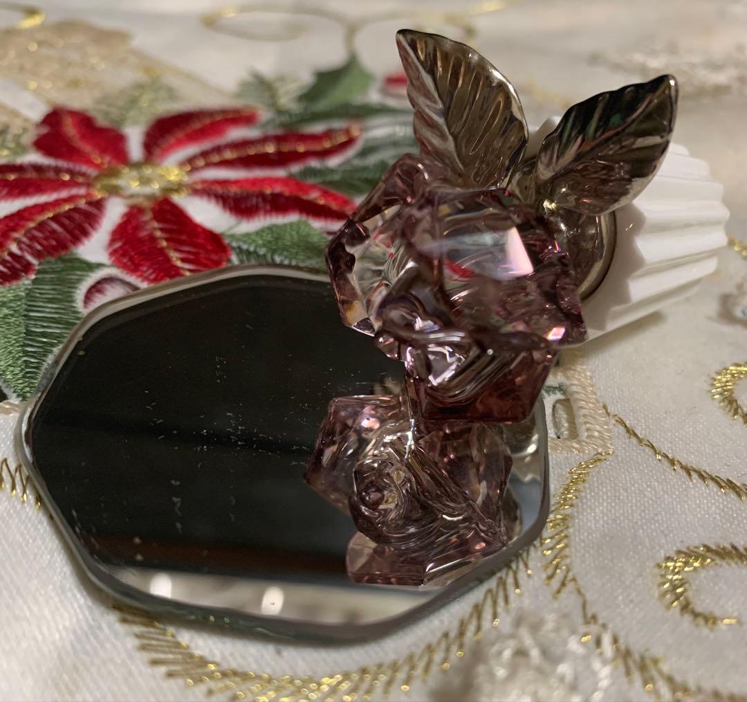 スワロフスキーローズ置き物