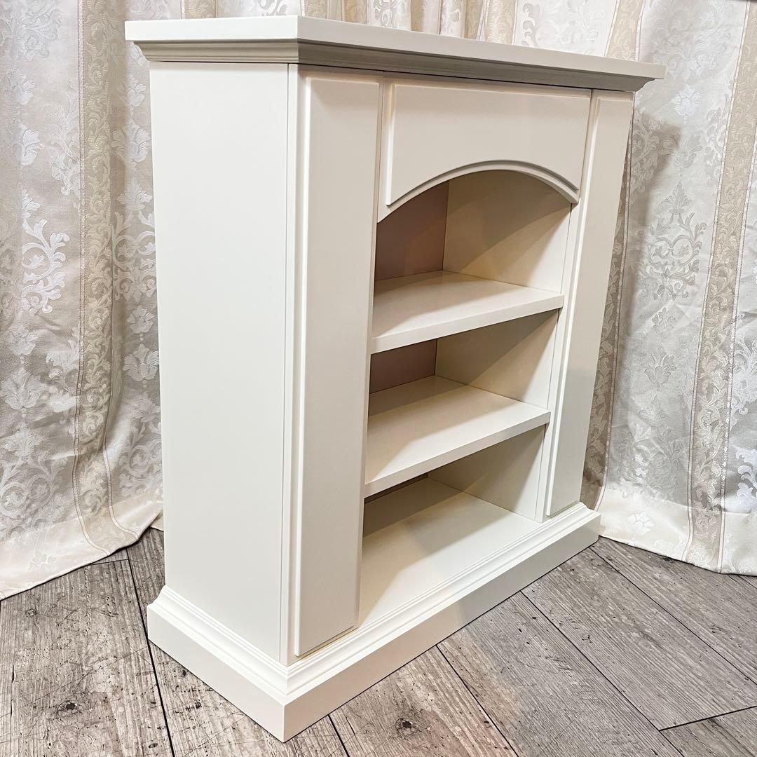 美品★Francfranc マントルピース型シェルフS ホワイト×ピンク