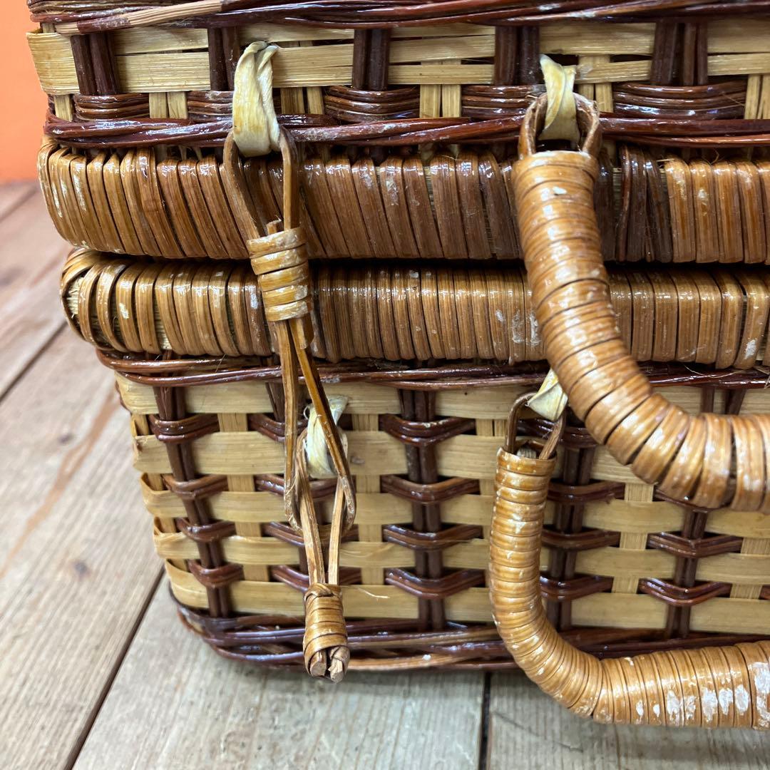 A-3 ピクニックバスケット バスケット かごバッグ ランチボックス おしゃピク