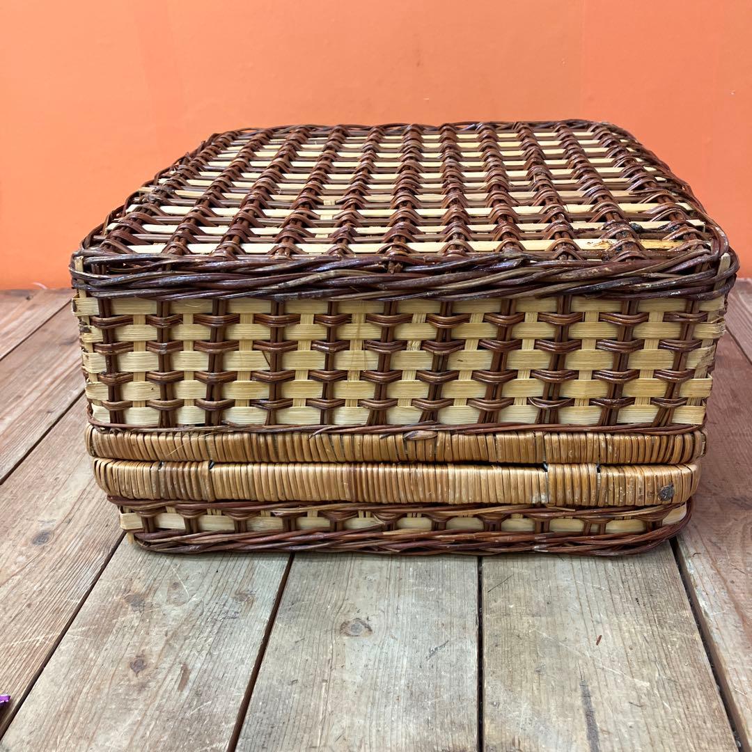 A-3 ピクニックバスケット バスケット かごバッグ ランチボックス おしゃピク