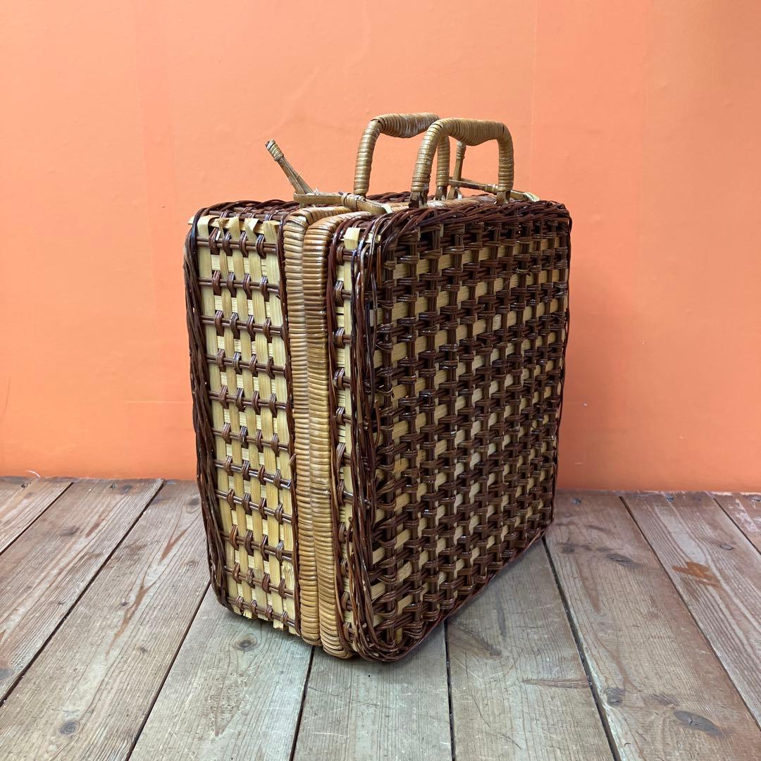 A-3 ピクニックバスケット バスケット かごバッグ ランチボックス おしゃピク