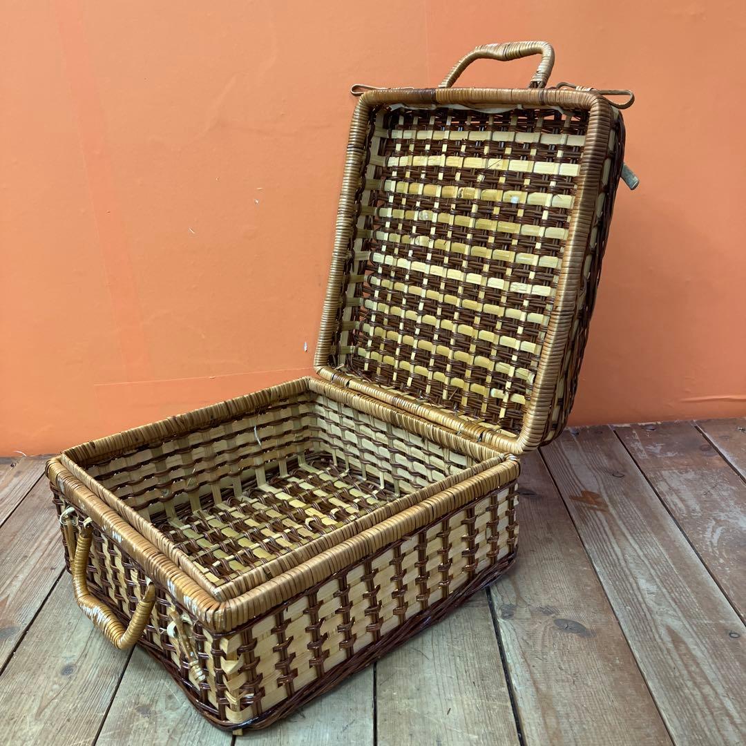 A-3 ピクニックバスケット バスケット かごバッグ ランチボックス おしゃピク