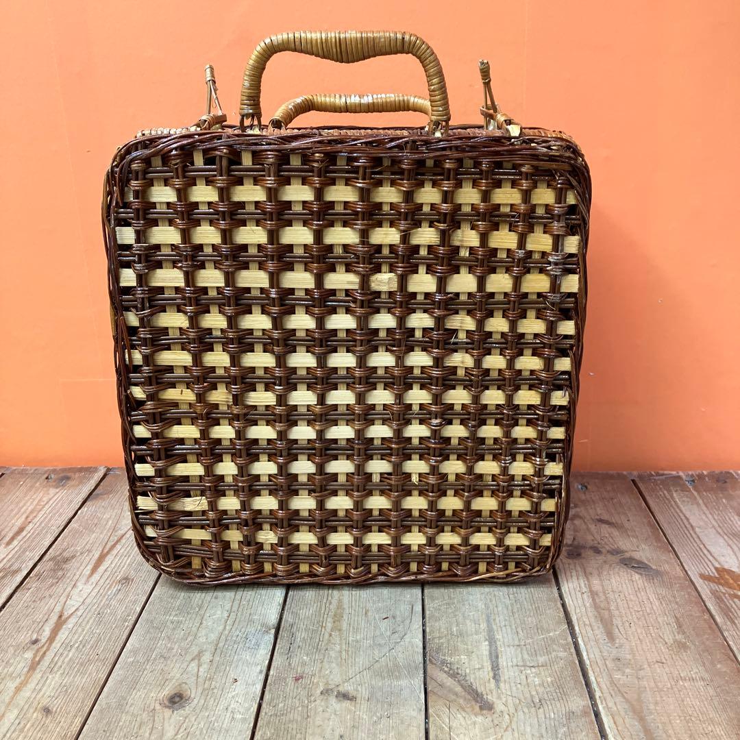 A-3 ピクニックバスケット バスケット かごバッグ ランチボックス おしゃピク