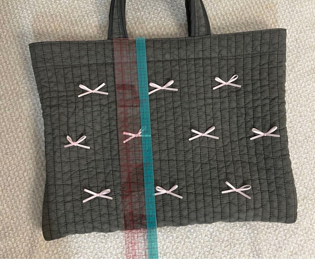 h　ヌビバッグ　リボン　レッスンバッグ