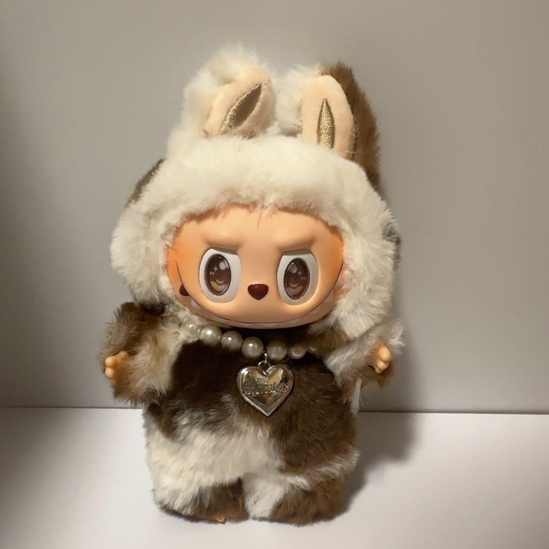 海外限定】17cm ジモモLABUBUぬいぐるみ チョコミルク色 - メルカリ