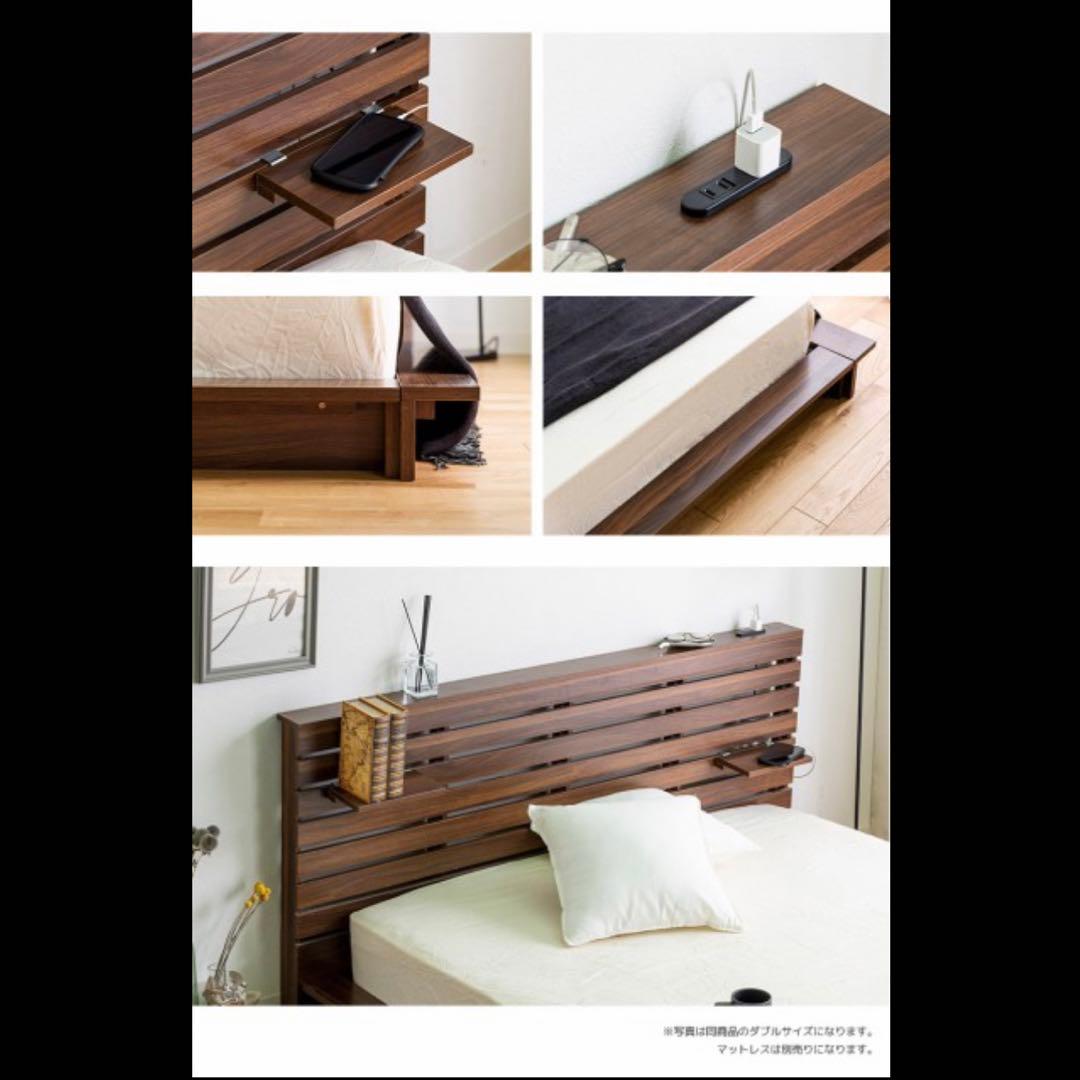 ワイドダブル ローベッド すのこベッド おしゃれ ベッドフレーム