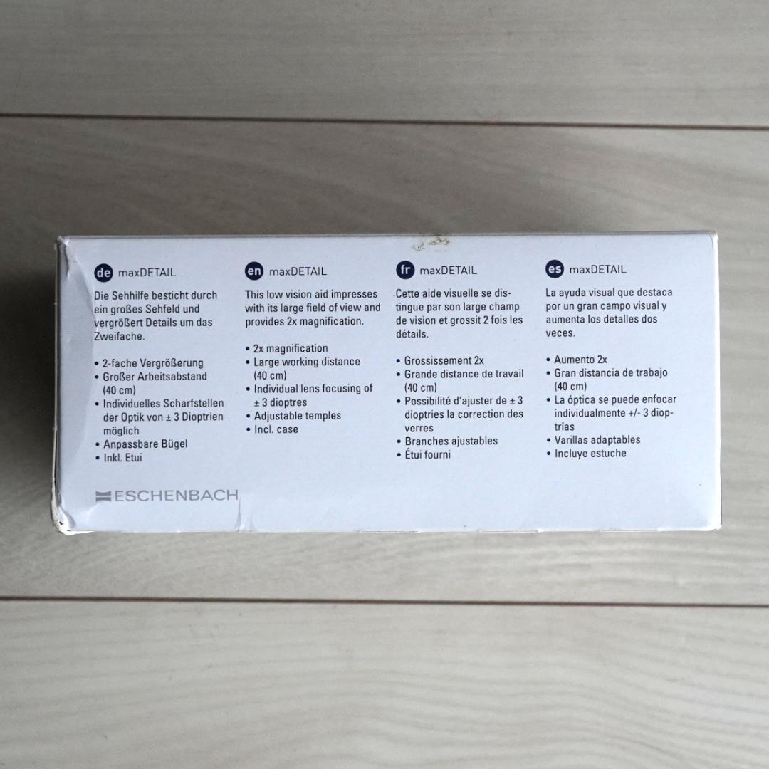エッシェンバッハ 作業用ルーペ マックスディテール フェイスリフト 2倍