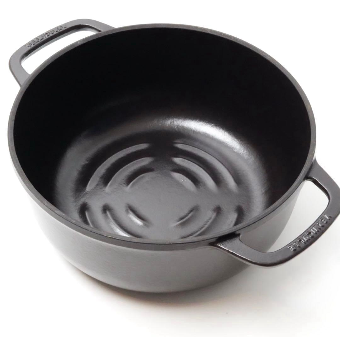 【美品】バーミキュラ オーブンポット2 マットブラック22cm