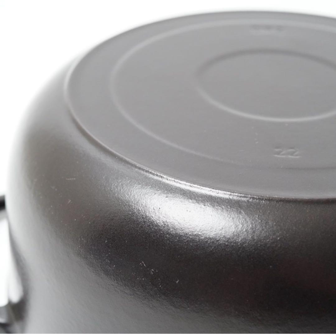 【美品】バーミキュラ オーブンポット2 マットブラック22cm