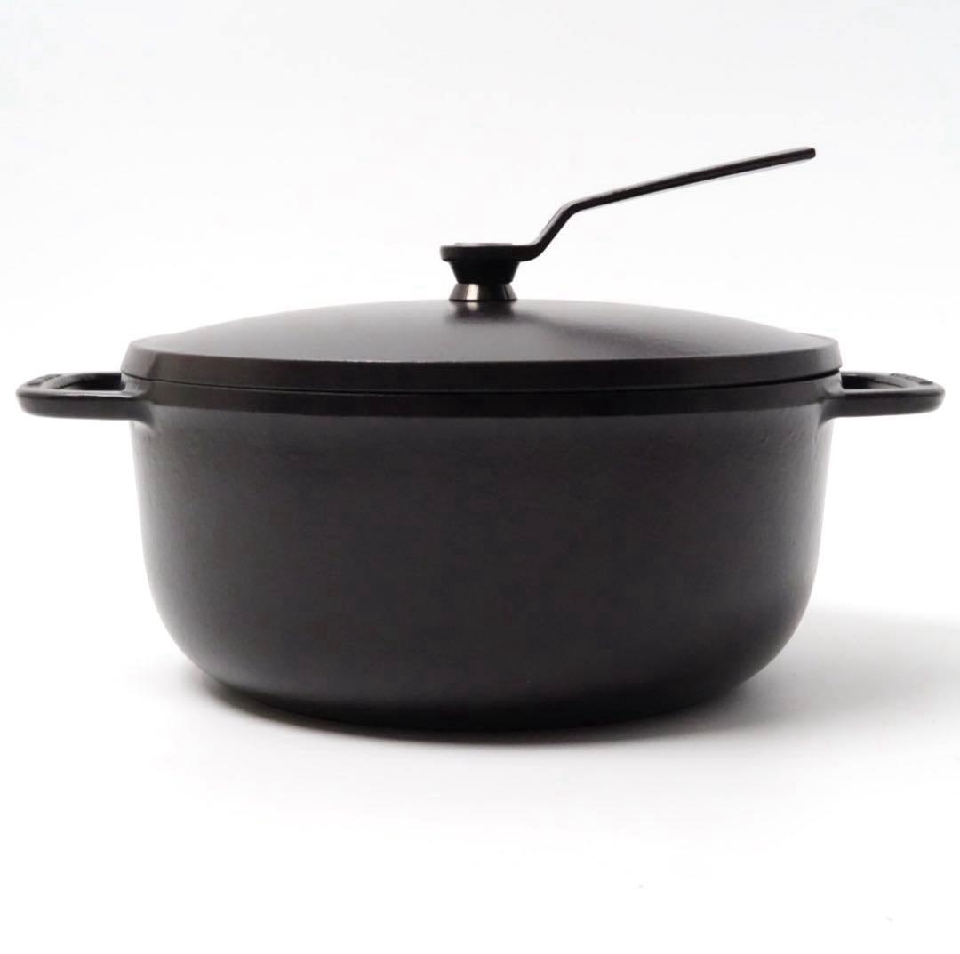 【美品】バーミキュラ オーブンポット2 マットブラック22cm