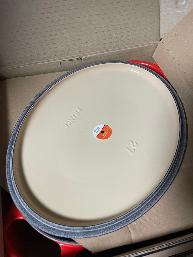 ル・クルーゼ　ココット・オーバル 27 cm チェリーレッド