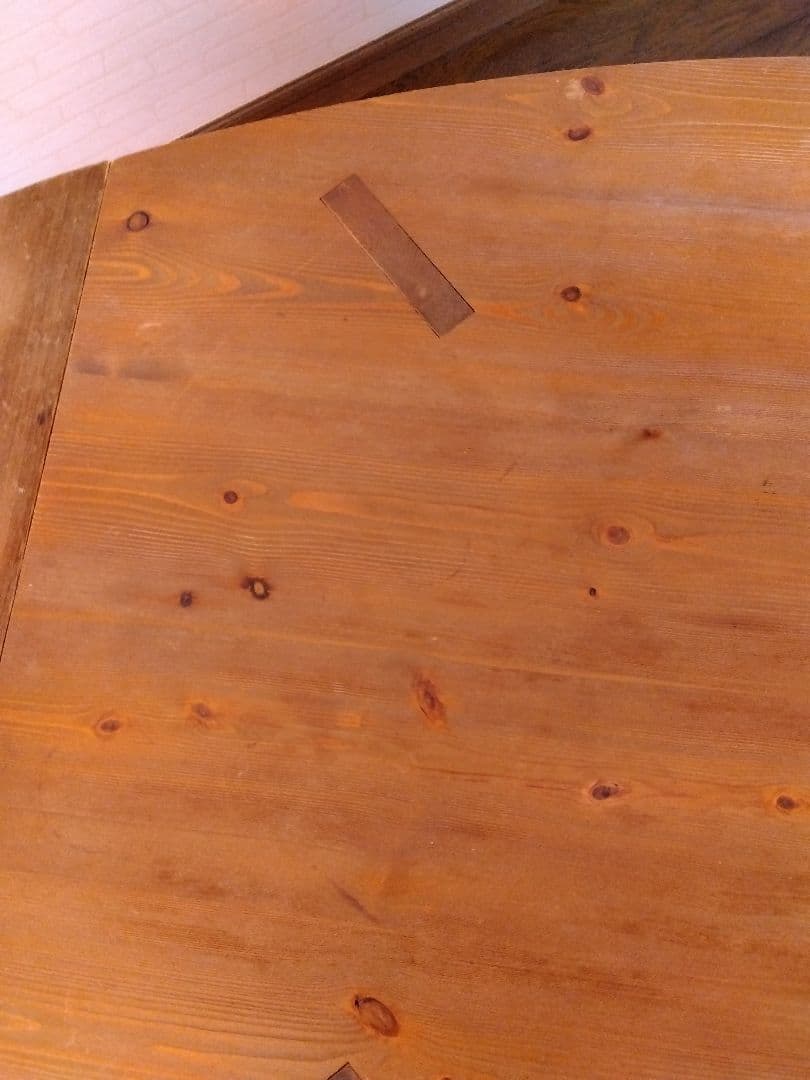 楕円形ナチュラルウッドローテーブル