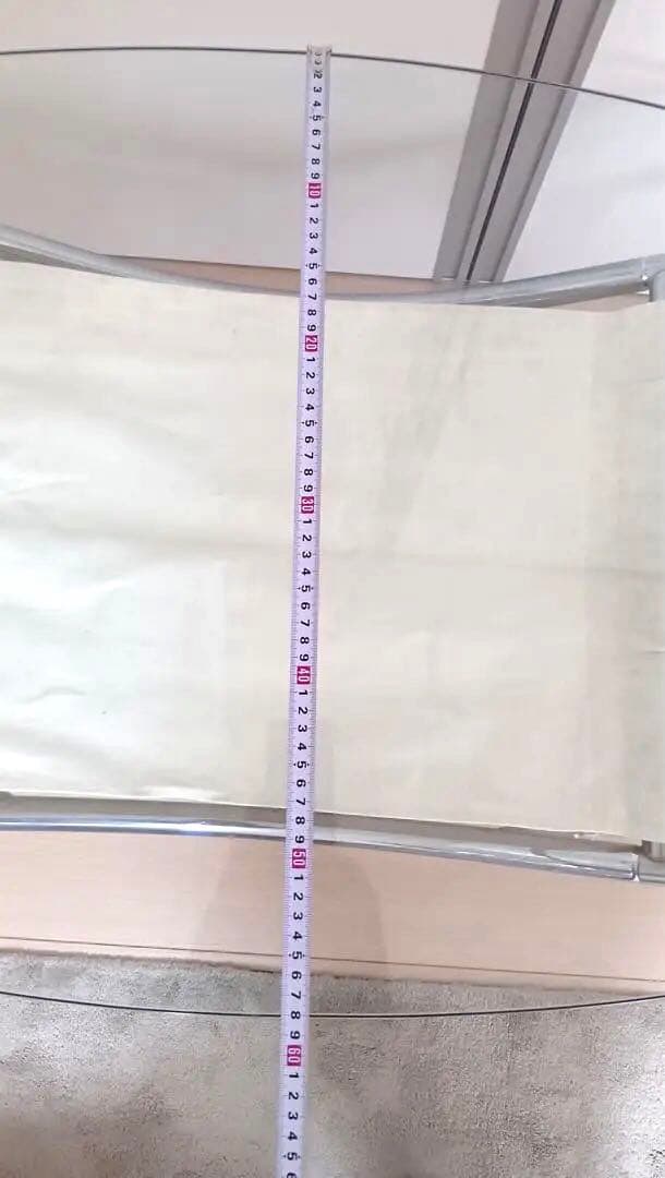 ミッドセンチュリー アイアンフレームセンターテーブル ガラステーブル120cm