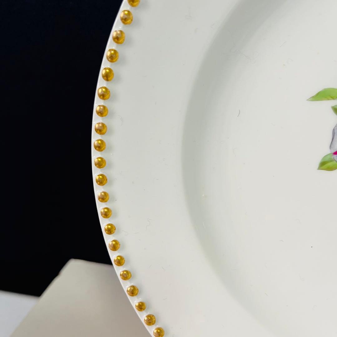 kpmベルリン  朝顔　金彩ドット　飾り皿