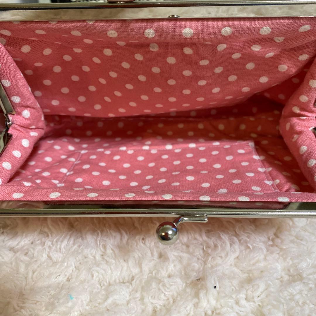 がま口財布 がま口ポーチ メイクポーチ ハンドメイド イチゴ - メルカリ