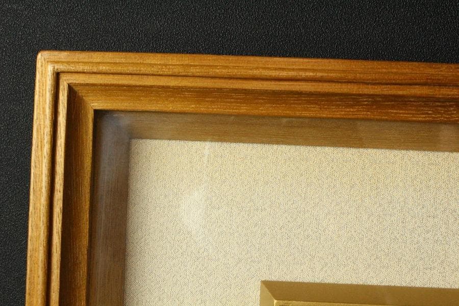 京都 西陣 川島織物 刺繍裂源氏絵 額装 美品 呉服屋蔵(K-LC938)