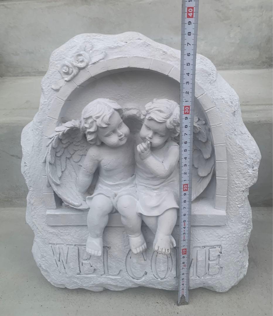 WELLCOME【ヨーロピアン ガーデニング雑貨 置物 天使 エンジェル 】