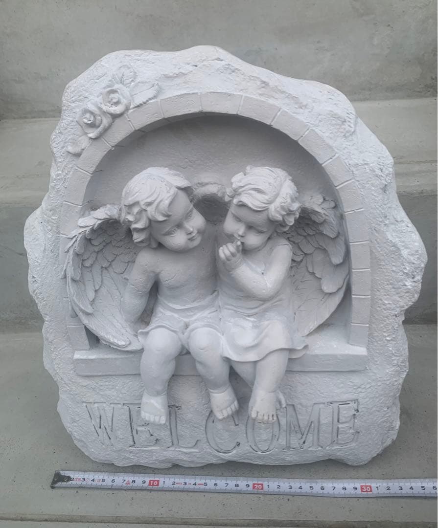 WELLCOME【ヨーロピアン ガーデニング雑貨 置物 天使 エンジェル 】