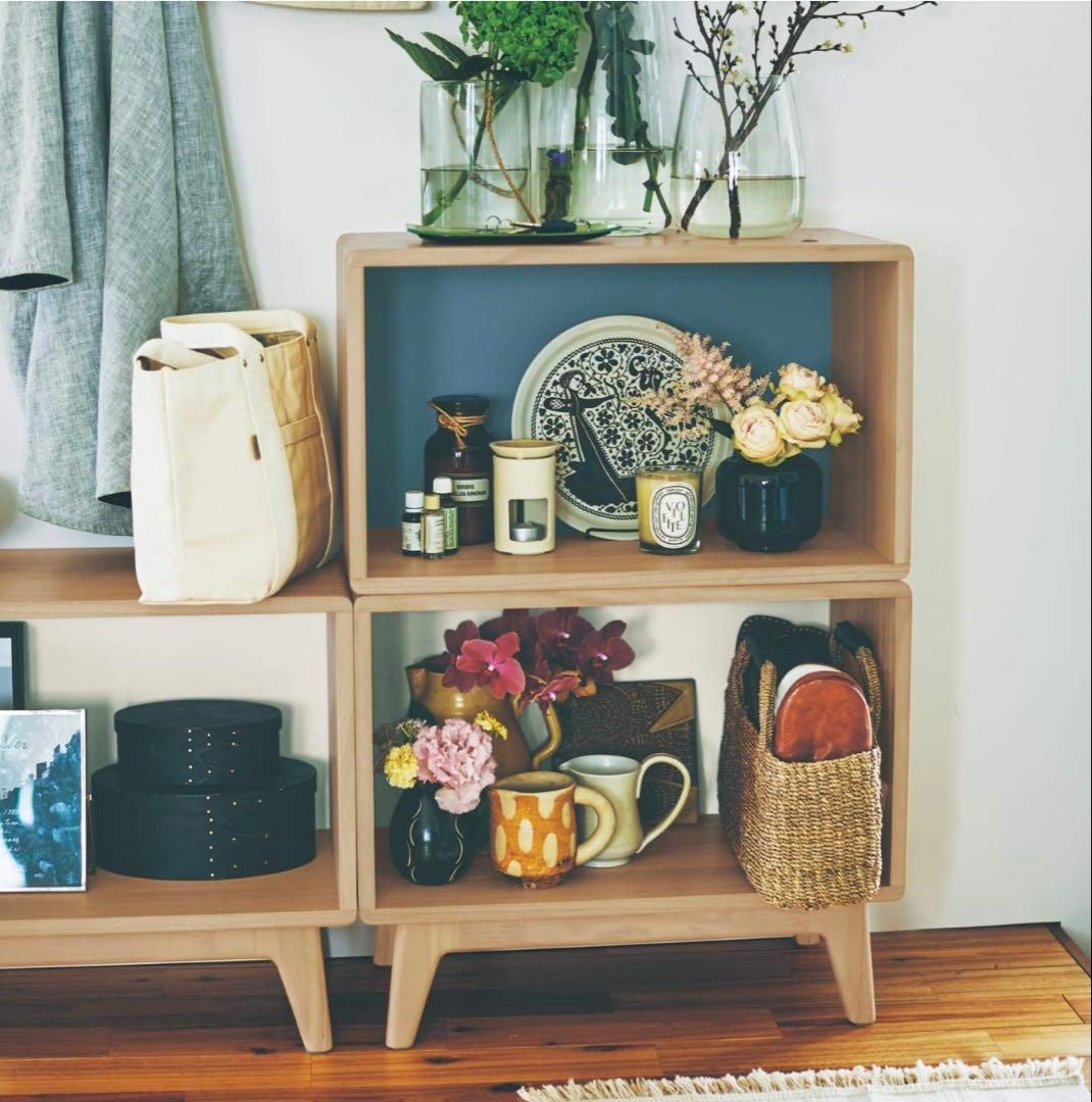 ベルメゾン 曲げ木のオープンラック　60cm