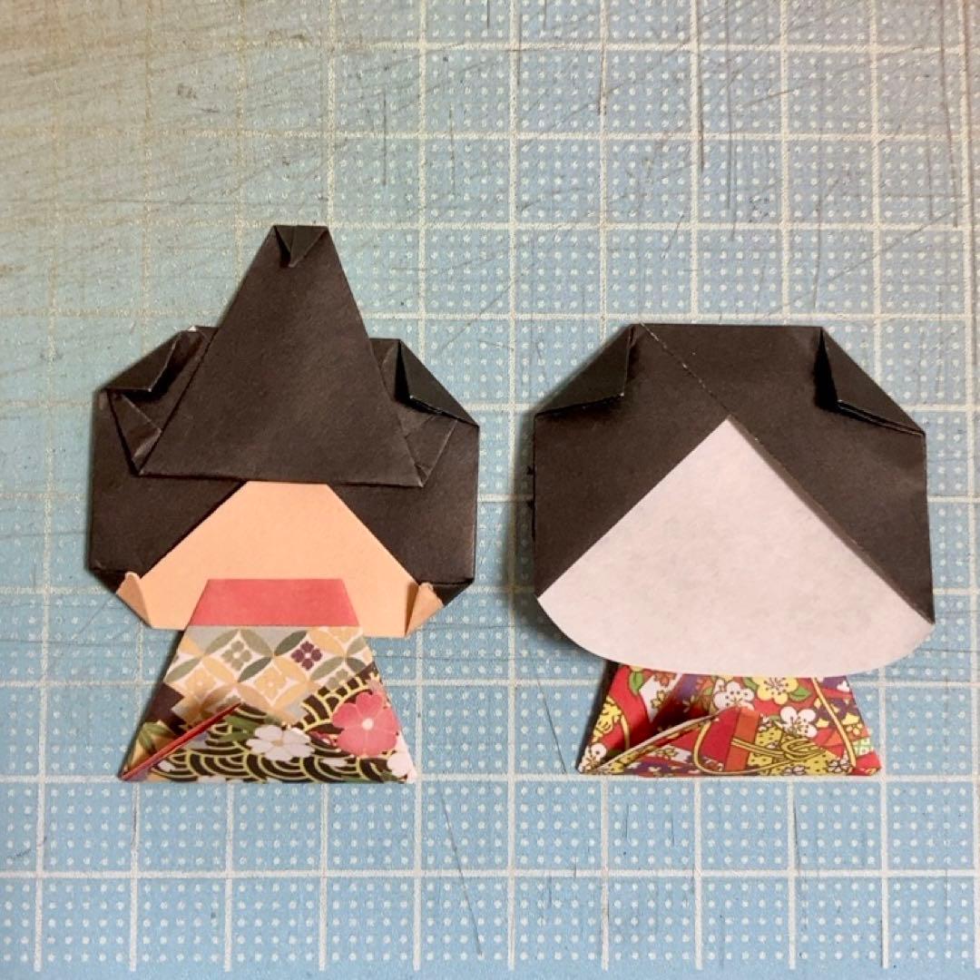 どんちゃんページ(折り紙 桜 2種60枚 雛飾り16セット ハンドメイド)