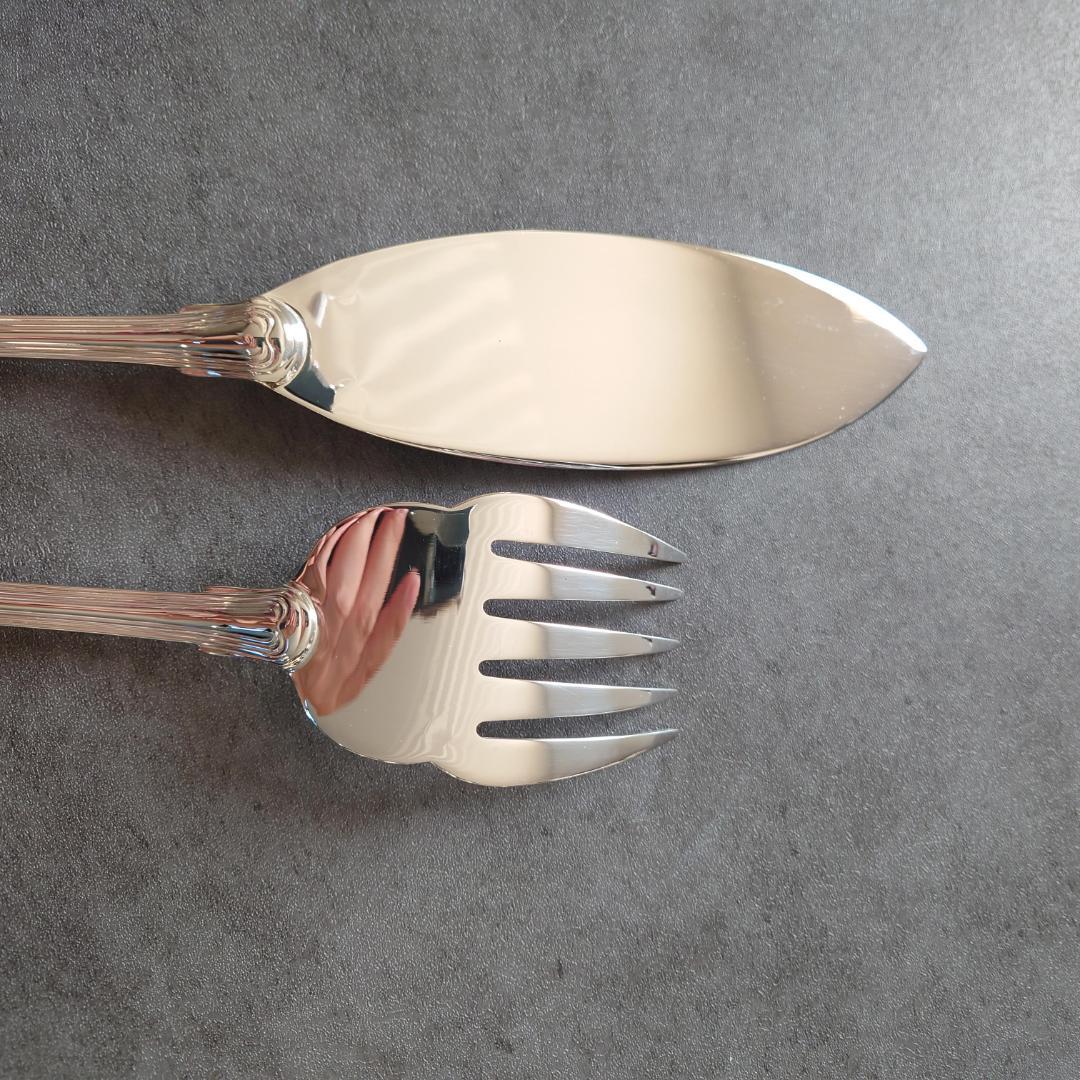 極希少 極美品 クリストフル ポートロイヤル フィッシュサービングセット 2点