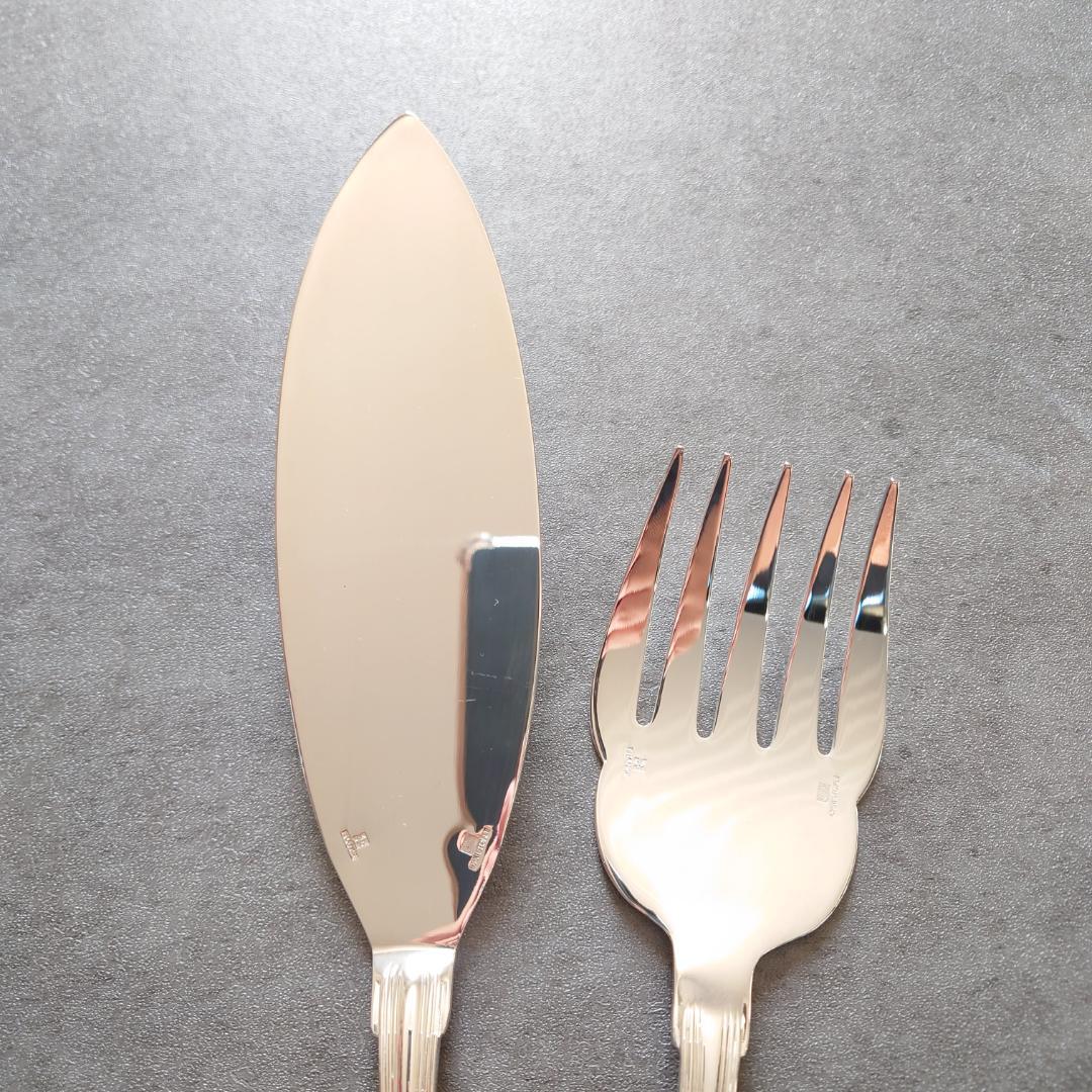 極希少 極美品 クリストフル ポートロイヤル フィッシュサービングセット 2点