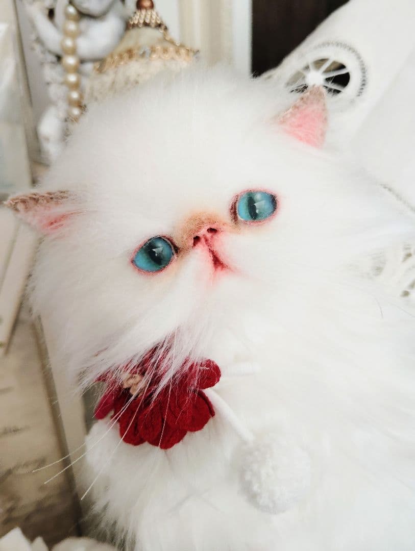 家族募集❤ふわふわ♡子猫のフゥちゃん♡アートドール♡ぬいぐるみ♡