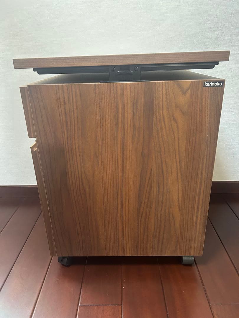 カリモク ユーティリティプラス ボナシェルタ デスクワゴン ウォールナット 8万