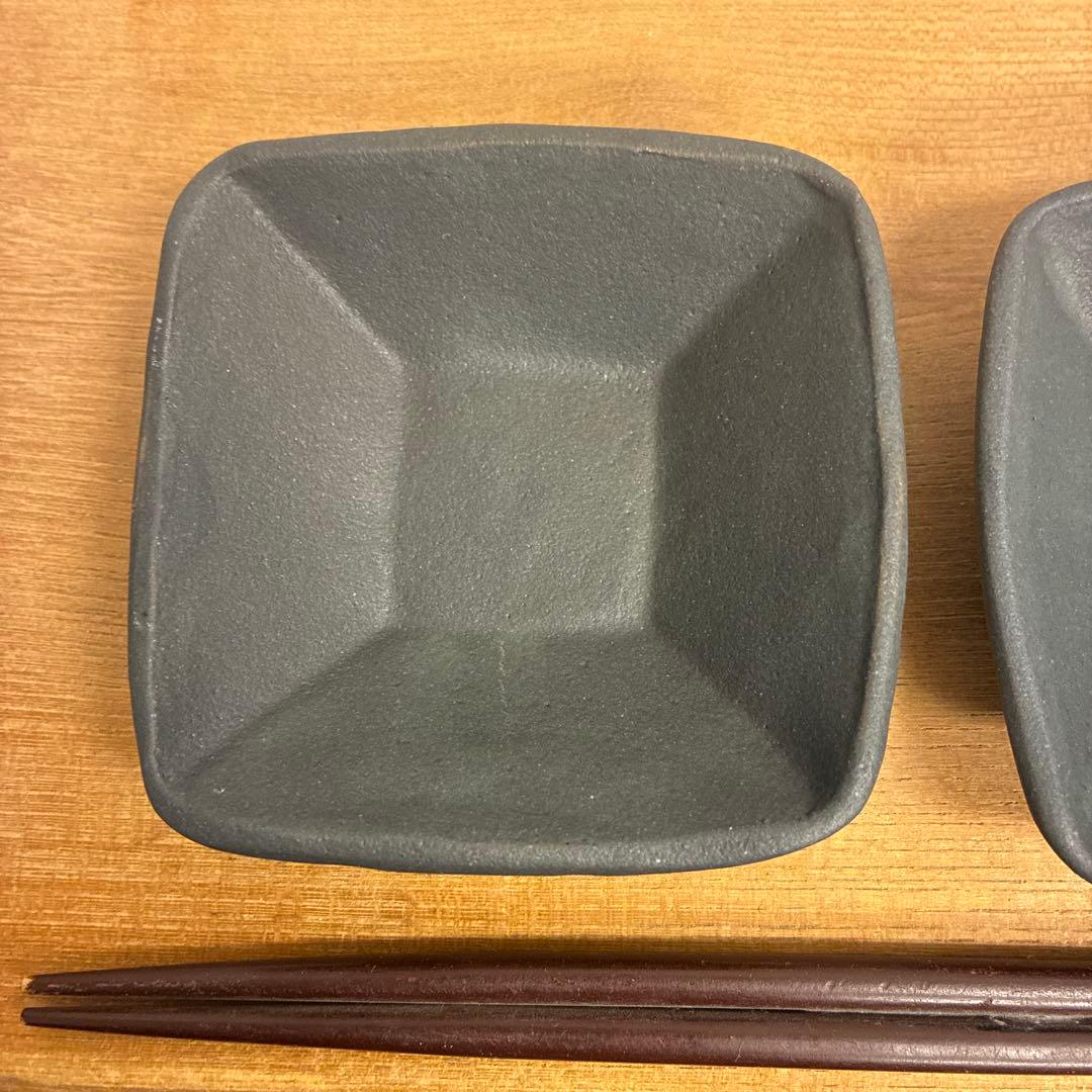 ちゃーさん新品　陶器　陶芸作家　豆皿4個　540