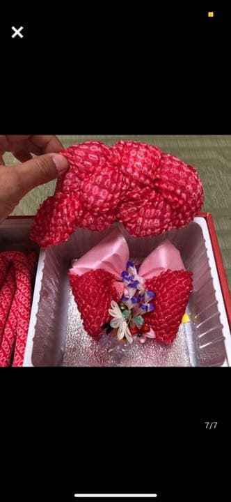 一度着用七五三セット女の子 和装小物 子供用 3歳着物草履バッグセット