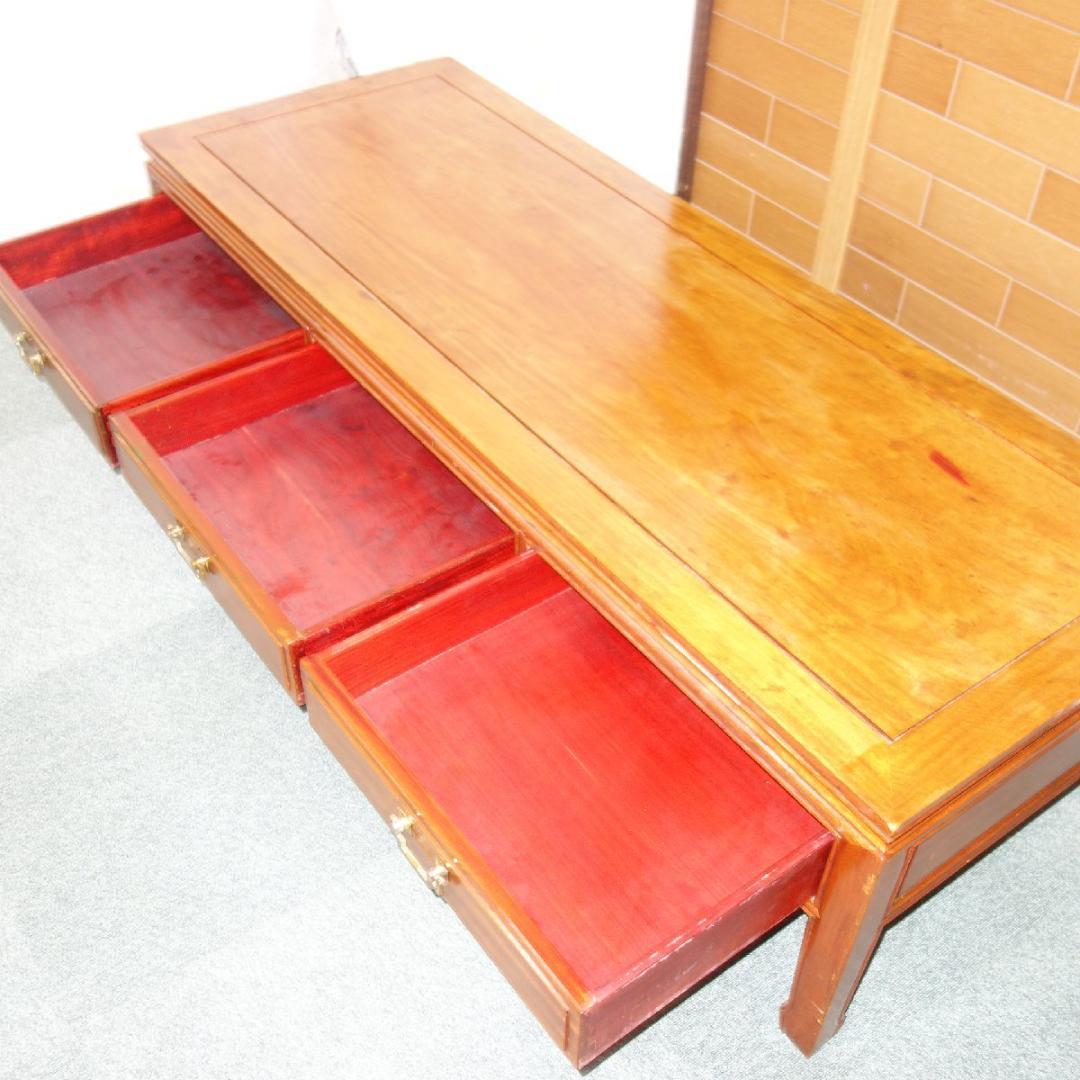 アンティークローテーブル　大型　アンティーク雑貨店舗　什器　展示台　ローテーブル