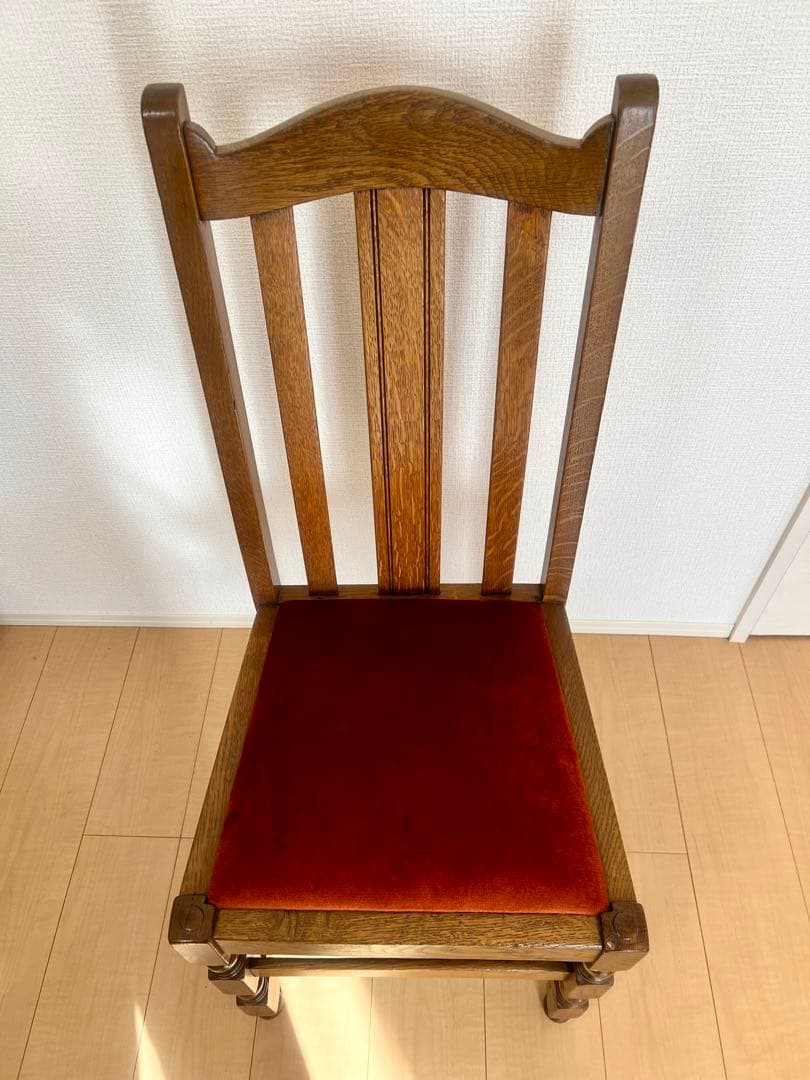 イギリス アンティーク 家具 ダイニング チェア オーク　椅子 英国