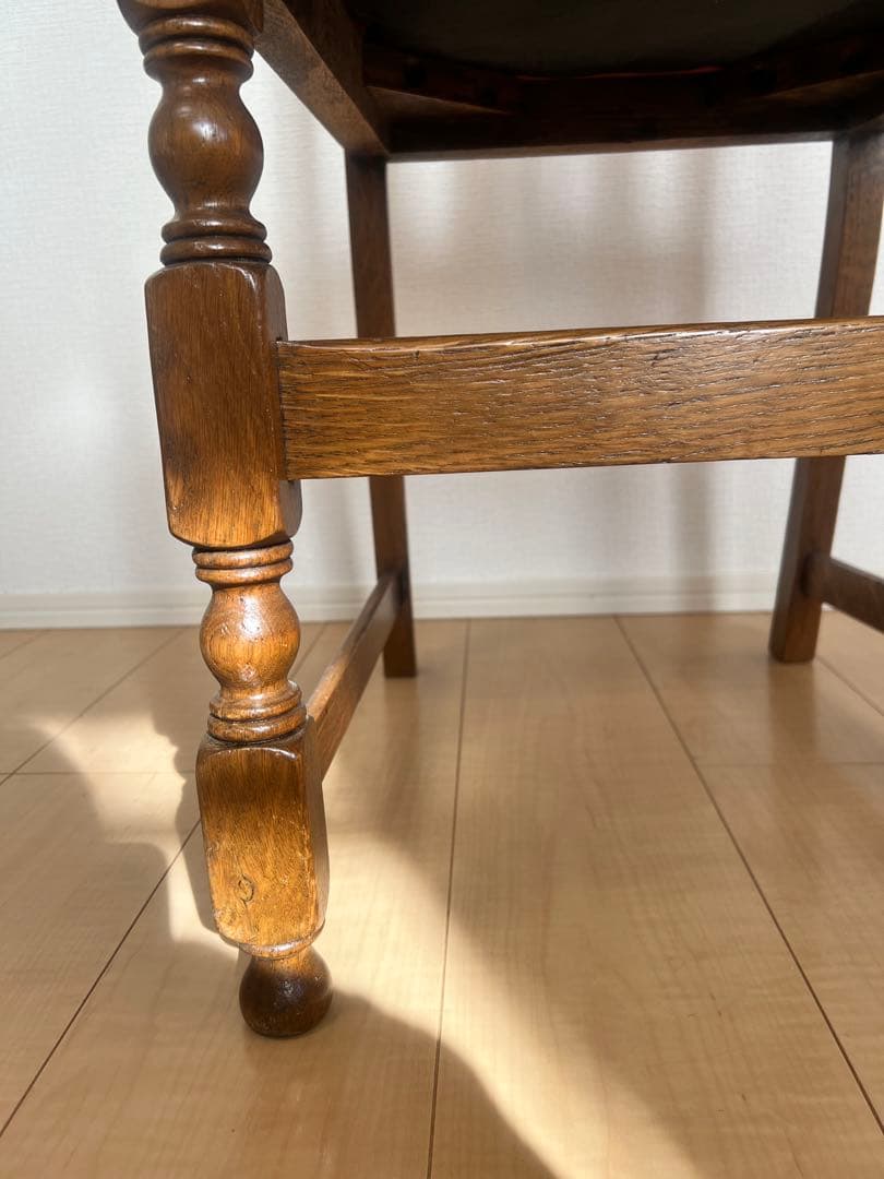 イギリス アンティーク 家具 ダイニング チェア オーク　椅子 英国