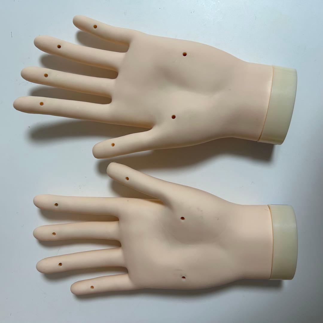 ネイリスト技能検定試験モデルハンド JNEC認定モデルハンド(両手)骨折なし