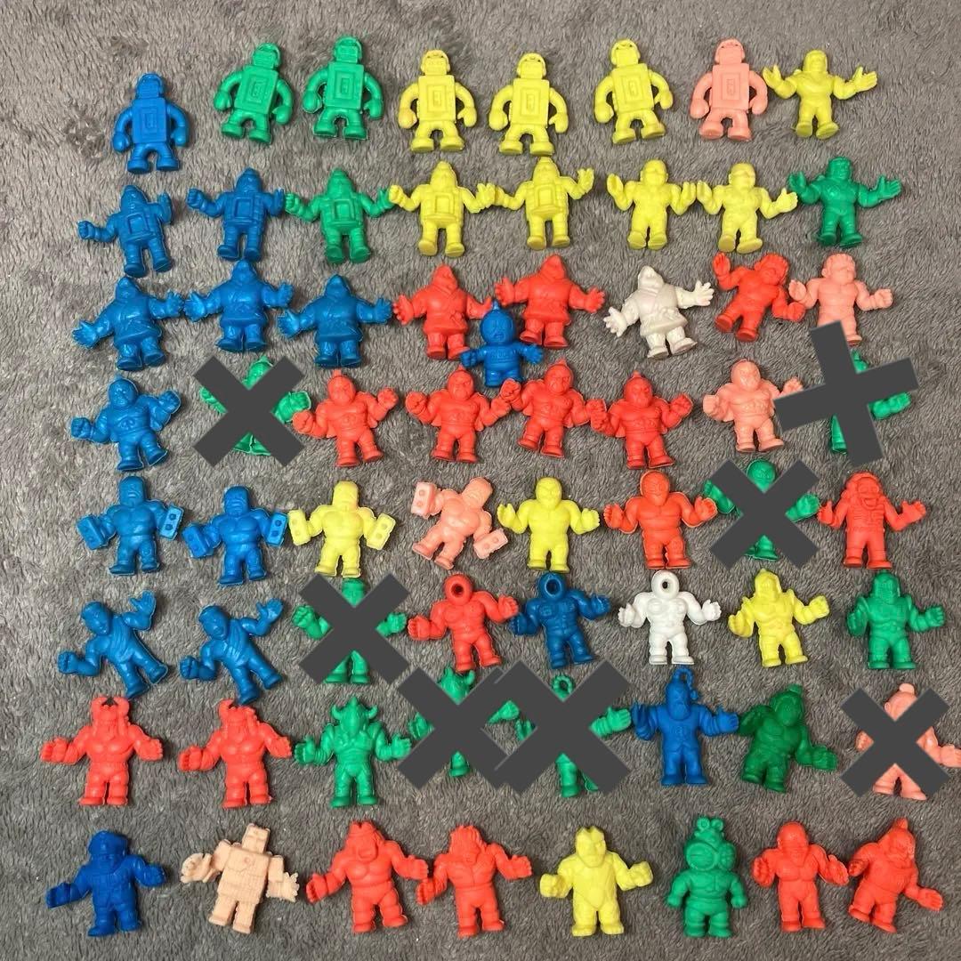 キン肉マン消しゴム キン消し チビ消し 当時物レトロ 65体まとめセット