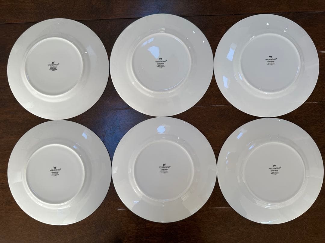 WEDGWOOD】オズボーン20.5cmプレート6枚セット 新しい