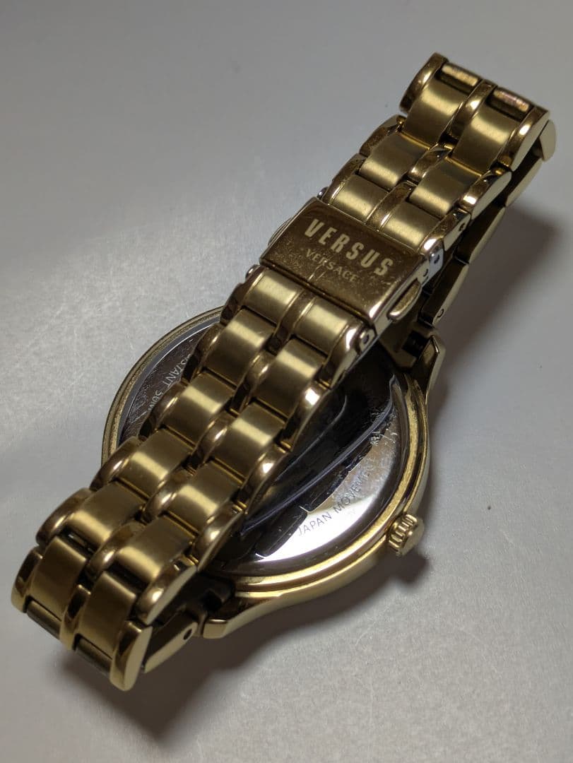 VERSUS ゴールド 腕時計 ネイビー