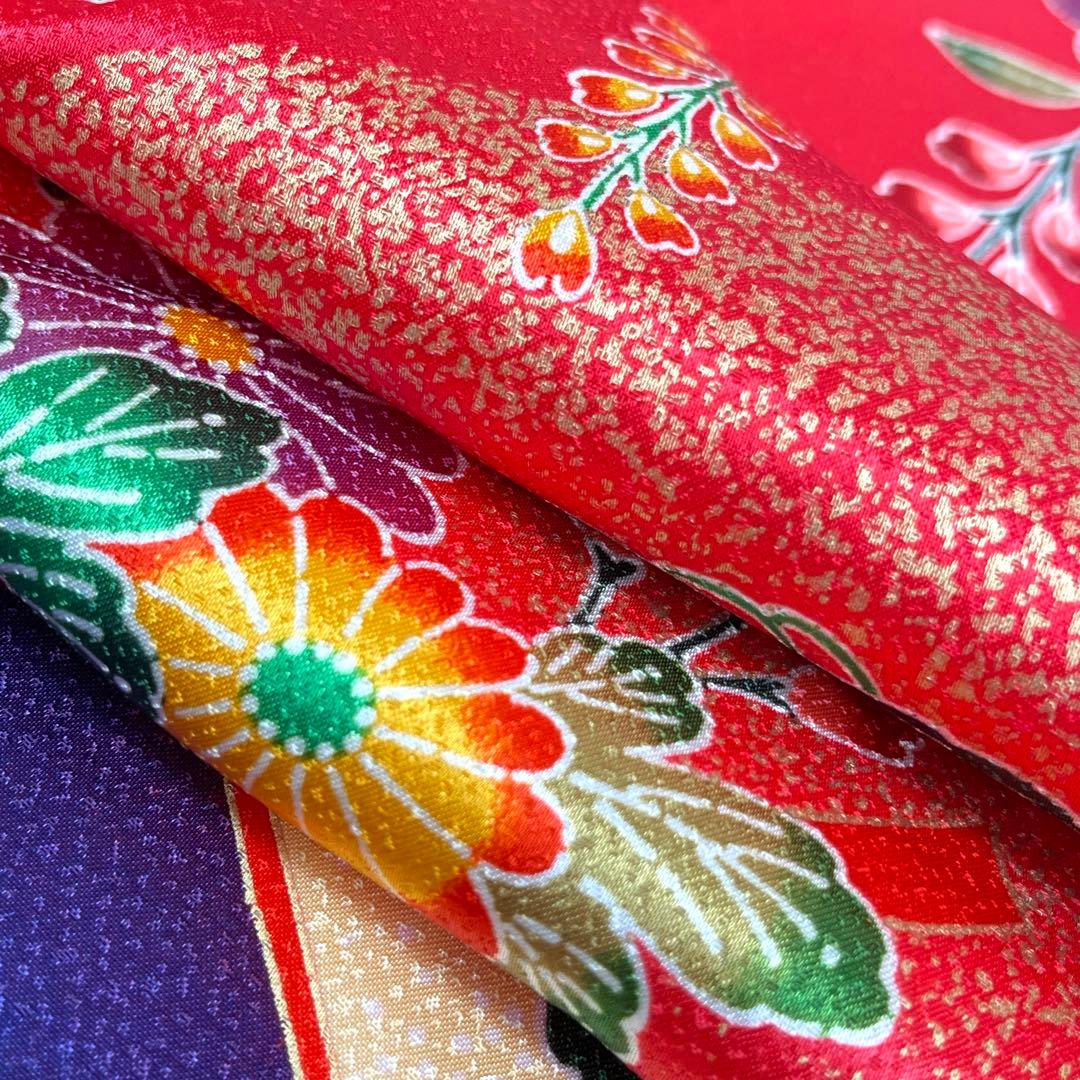 着物と帯 時流】O24219◇七五三 7才女の子着物+長襦袢セット◇洗える