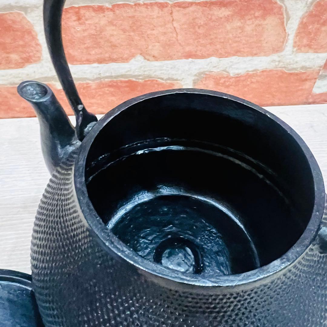 南部鉄器 やかん 鉄瓶 アラレ模様