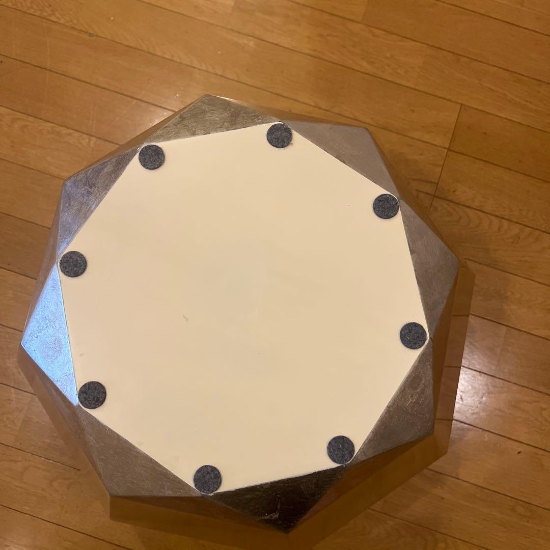 フランフラン ダイヤモンドテーブル 52cm ゴールド サイドテーブル