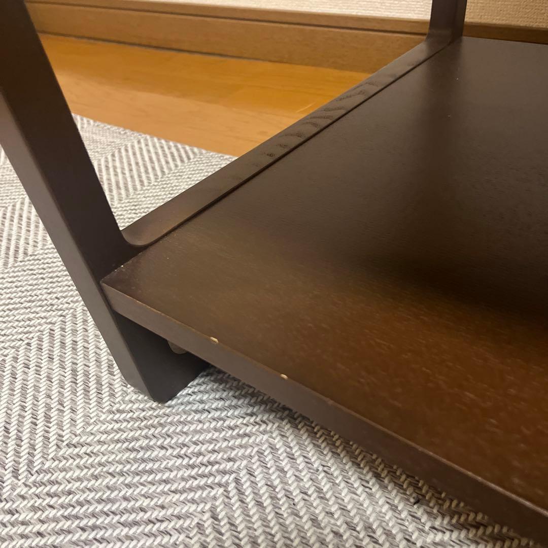 センターテーブル 引き出し付き ブラウン