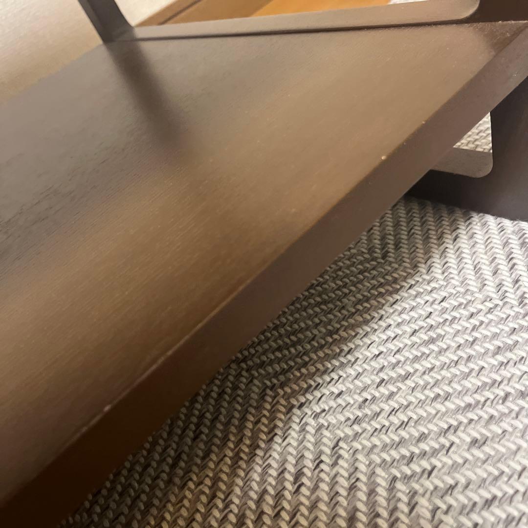 センターテーブル 引き出し付き ブラウン