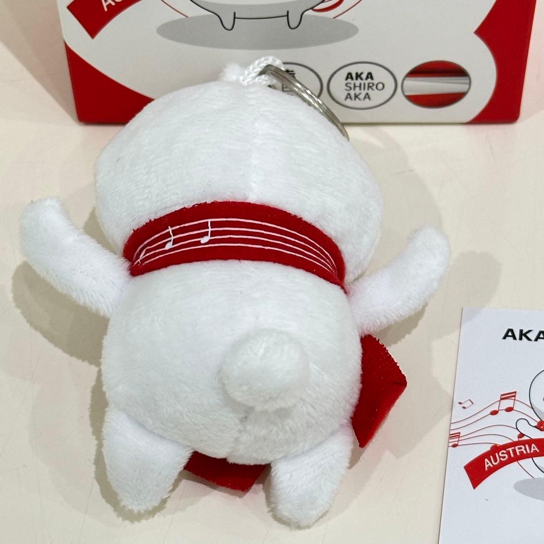 完売品】大阪万博 オーストリアパビリオンマスコット赤白赤ぬいぐるみ