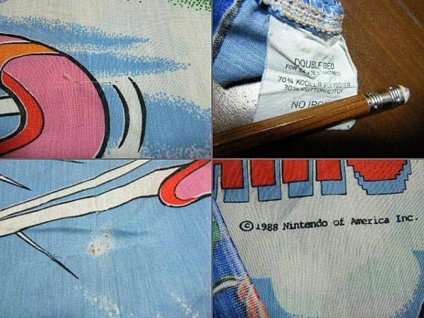 ★逆輸入品！８８年 任天堂 スーパーマリオブラザーズ ゼルダの伝説 シーツカバー