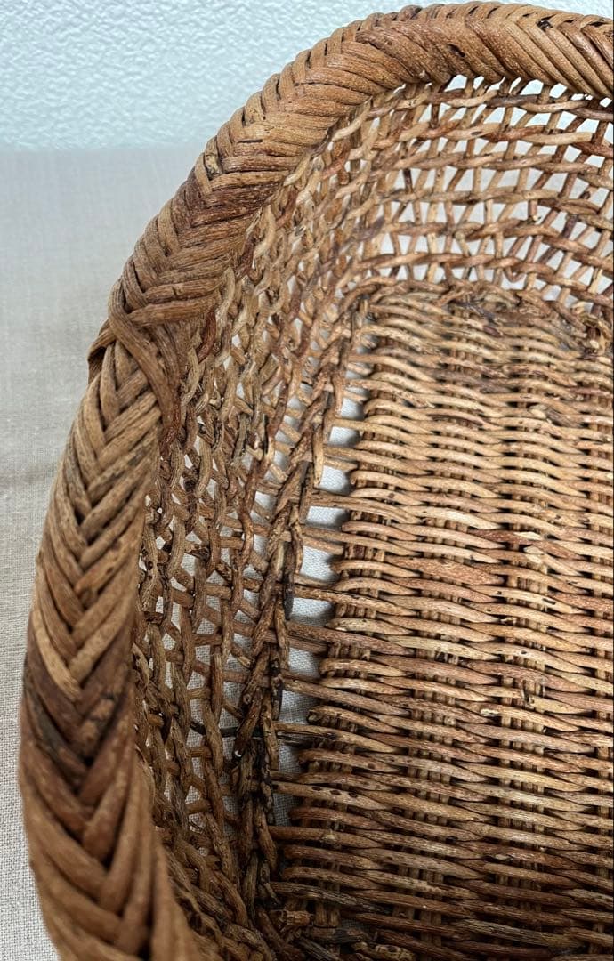 あけび かご 楕円 黄色い鳥器店