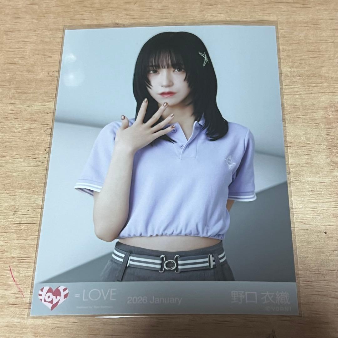 LOVE イコラブ 生写真 野口衣織 ポロシャツ チュウ - メルカリ