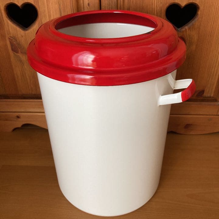 希少　激レア　ホーロー　トラッシュ缶　ゴミ箱　ダストボックス　アメリカン　雑貨